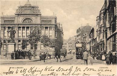 Free Library Cardiff
Postcard Used 1903 Free Library Cardiff
Postcard Used 1903