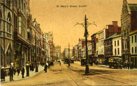 St Mary's Street CardiffPostcard