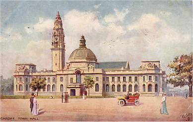 Cardiff Town Hall
Postcard Used 1911 Cardiff Town Hall
Postcard Used 1911