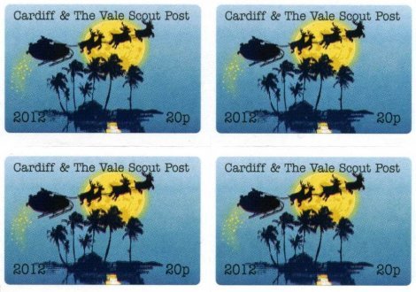 Cardiff & The Vale Scout Post 2012 20p stamps Cardiff & The Vale Scout Post 2012 20p stamps