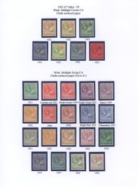 Antigua 1921 GV ½d - 4/- Definitives