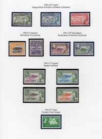 Antigua 1966 QEII c - $5 Definitives