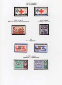 Barbuda 1968 QEII ½d - $5 Definitives