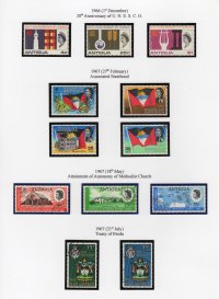 Antigua 1966-67 QEII  Commemoratives