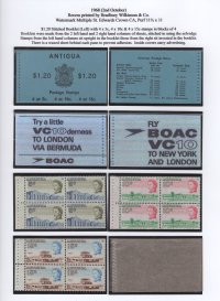 Antigua 1966 QEII $1.20 Booklet (Left)