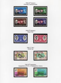 Antigua 1966 QEII  Commemoratives