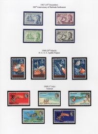 Antigua 1967-69 QEII  Commemoratives