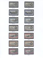Ascension 1938 GVI ½d - 10/- Definitives