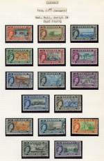 1954 Bahamas QEII ½d - £1 Definitives