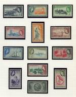 1953 Barbods QEII 1c - $2.40 Definitives