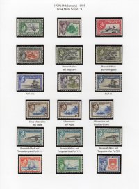 1939 Gilbert & Ellice Islands GVI ½d - 5/- Definitives