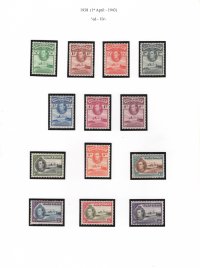 1939 Gilbert & Ellice Islands GVI ½d - 5/- Definitives