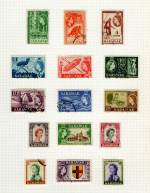 Sarawak 1955 QEII 1c - $5 Definitives Used