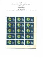 East Africa 1970
East African Satellite Station
1/50c Imprint block 15