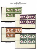 East Africa 1968
WHO
Pl 1A blks of 4 Mint