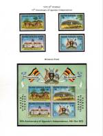 East Africa 1972
10th Anniversary of
Ugandan Independence Mint