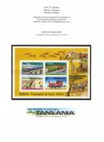Tanzania 1976
 Railway Transport
 Broken 'Z'
 Imperf MS