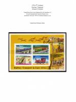 East Africa 1976&#010;Uganda&#010;Railway Transport&#010;Imperf Mint
