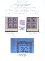 Kenya 1963
 Graduated Personal Tax
Plate Blocks