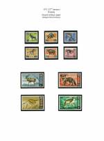 Kenya 1971 Wildlife&#010;Glazed, ordinary paper Mint