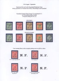 Nyasa-Rhodesian Force
in German East Africa
1916 Mint