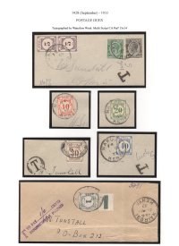 Kenya & Uganda 1928 Dues on piece