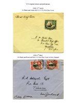 K. U. T. 1938&#010;5c & 15c FDC's