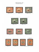 K. U. T. 1938&#010;10c - 20c Mint