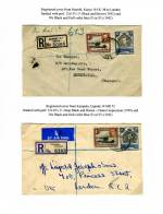 K. U. T. 1948 & 1952
1/30 Registered rate to UK