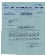 Kenya Uganda Tanganyika 1954
  Formula Air Letter
  Century Automobiles Limited