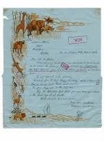 Kenya Uganda Tanganyika 1964
 Greetings Formula Air Letter
 Wildlife (Inside) Used