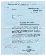 K. U. T. 1968 Formula Air Letter Municipal Council of Mombasa (Inside) Used