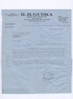 K. U. T. 1968 Formula Air Letter R H Gudka (Inside) Used