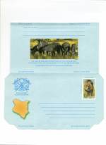 International Air Letter Lion/Zebras (Mint)