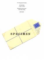 East Africa & Uganda 1913 18 cent Registered Envelope Specimen
