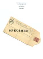 British East Africa 1896
  2a Registered Envelope
  Grey green text Specimen