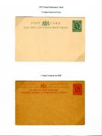 East Africa & Uganda 1903
  ½a & 1a Cards Mint