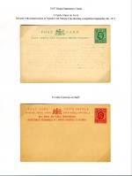 East Africa & Uganda 1907
  3c & 6c Cards Mint