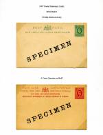 East Africa & Uganda 1907
  3c & 6c Cards Specimen