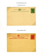 East Africa & Uganda 1912
  3 & 6 cent Cards Mint