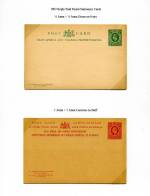 East Africa & Uganda 1903
  ½a & 1a Reply Cards Mint