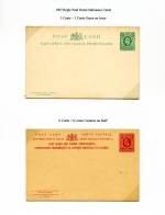 East Africa & Uganda 1907
  3c & 6c Reply Cards Specimen
