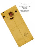 Uganda 1902 2a Registered Envelope Used