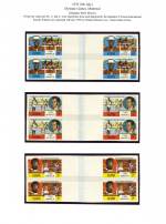 Kenya 1976 Olympic Games, Montreal Gutter Imperf blocks 4 Mint