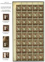 K. U. T. 1946
 1c Black & Red-brown
 Frame Pl 22
 block 40