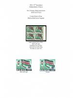 Kenya 1963
 Independence
 50c Black colour shift
 Block of 4