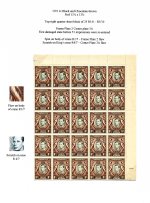 K. U. T. 1946
 1c Black & Dp chocolate-brown
 Retouched value tablet
 R9/6 Imprint blk 8