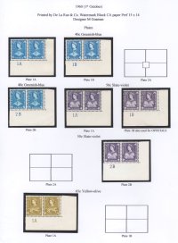 K. U. T. 1960 Definitive Plates