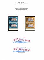 K. U. T. 1963
 University 30c & 1/30
 Damaged 'J' Mint